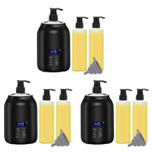 3X Calentador de Aceite de Masaje, Calentador Digital de Aceite de Masaje Eléctrico con Dos Botellas de Aceite, Dispensador Portátil de Loción