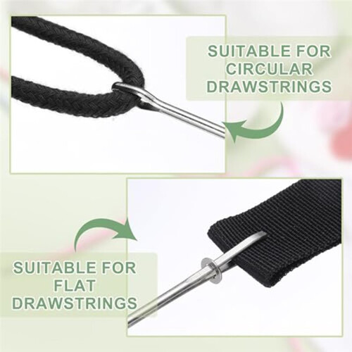 Two Replacement Drawstrings with Two Easy Threaders, Suitable for Shorts, Jackets, Sweatpants, and Hoodies B 2