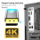 Les connecteurs universels de moniteur virtuel DP-Gris 8K 8