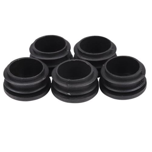 Black Plastica 35mm Dia Blanking End Caps Round Tube Insert 15 Pezzi 1