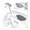 6105KK 6106E0 Car Speedometer Dashboard for  C4 Tachometer Display Unit 2