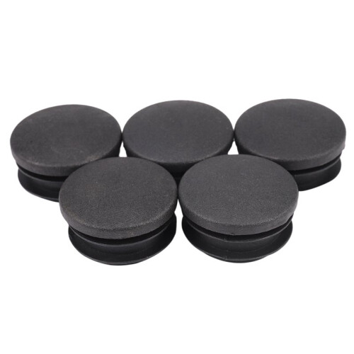 Black Plastica 35mm Dia Blanking End Caps Round Tube Insert 15 Pezzi 2
