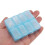 5X Plastic Rectangle 8 Compartments 7 Days Medicine Pill Box 8
