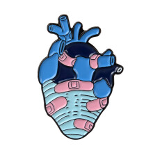 (14) Anatomical Heart Enamel Pins Organ Heart Brooches Bag Clothes Lapel Pin for Doctor and Nurse Lapel Pin