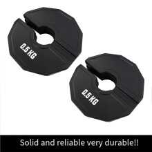 4 Szt. 0,5 Kg Gym Micro-Plates Hantle Frakcyjne Talerze Ciężarków Gumowe Talerze Ciężarków Frakcyjne Talerze Ciężarków Dodatek Zmień Czarny