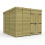 9 x 9 Pent Shed Tanalised (Double Door, No Windows) 2