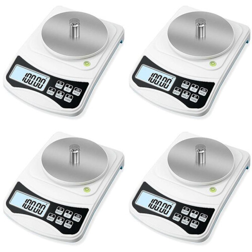 4X Digital Lab Scale, Gram-Scale 1000G 0.01GAccuracy, Multi-Function High Precision Electronic Scale with 100G Weight