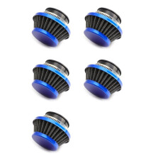 5X Filtr Powietrza 42MM do Zestawu do Modernizacji Super Pocket Bike 47Cc 49Cc Dirt Bike ATV Quad Filtr Powietrza Aluminiowy Niebieski