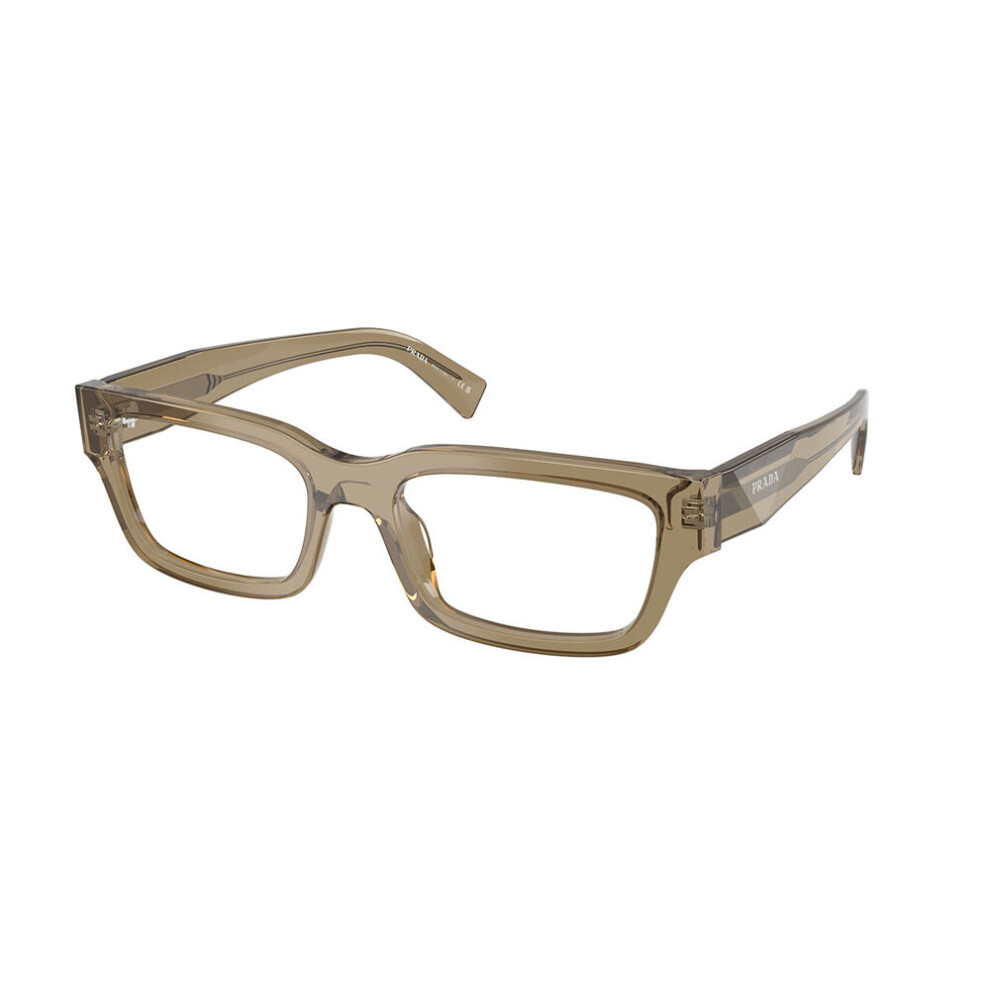 Prada Brown Pr C02v 22H1o1 Man Optical Frames Acetate Pillow Normal - Image 2