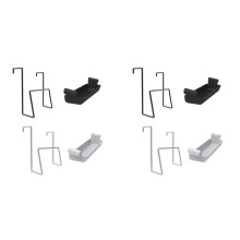 2X Slow Cooker Lid Holder Pot Lid Rack with Silicone Sink Stainless Steel Lid Organiser Pot Lid Holder