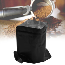 300 Stücke Matt Aluminium Folie Kaffee Ventil Druck Verschluss Beutel Vertikale Aluminium Folie Kaffee Bohne Einweg Abgas Ventil Tasche Verpackung