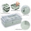 2X 3-Layer Plastic Dividing Storage Box  Organizer and Storage with Adjustable Spacers Portable Handled Organizer 5