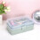 2X 3-Layer Plastic Dividing Storage Box  Organizer and Storage with Adjustable Spacers Portable Handled Organizer 7