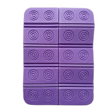 (Ten-fold purple) Foldable Outdoor Sitting Pad - Odorless, Tear-Resistant Foam Mat