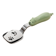 (Green) Bear Shaped Stainless Steel Kitchen Turner Spatula