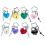 Fashionable Oversized Love Lock Keyring Perfect For-Silver 2