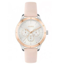 HUGO BOSS LADIES Rose GOLD PINK LEATHER WATCH