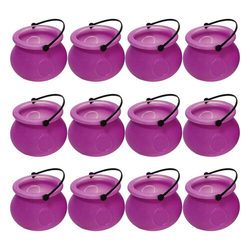 60pcs   Cauldron with Handle Halloween  Witch Cauldron Halloween Pot Candy Holder for Halloween 2