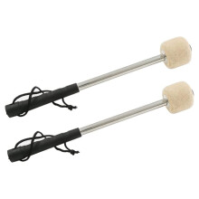 2 Pcs 12.5Inch Bass Steel Drum Mallets,Wool Drum Sticks with Stainless Steel Handle, Anti-Slip Wool Drum Mallets