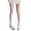 Women's Patterned Tights Heart Fishnet Stockings High-White 1
