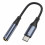 Audio adaptér Yesido USB-C na 3,5 mm AUX samica 1