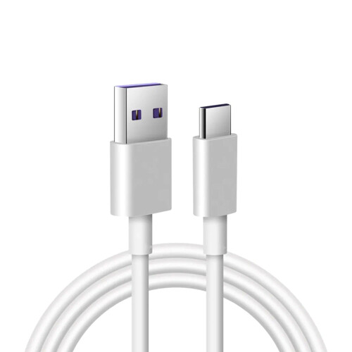 SuperCharge USB-C-kabel 5A, 25W, 2m - Wit