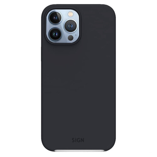 Liquid Silikone Cover til iPhone 13 Pro - Sort