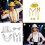 Sequins Dance Star Costume 80s 90s Stage Outfits Hat-Set 5 3