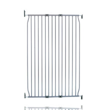 (Grey, 90cm - 100cm) Safetots Extra Tall Screw Fit Metal Baby Gate