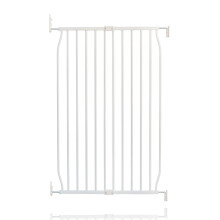 (White, 70cm - 80cm) Safetots Extra Tall Screw Fit Metal Baby Gate