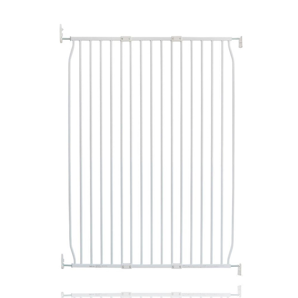 Safetots (White, 100Cm - 110Cm) Extra Tall Screw Fit Metal Baby Gate