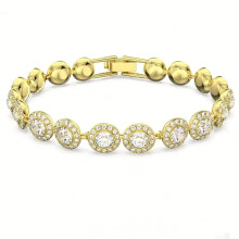 Angelic bracelet, Round cut, White, Rhodium plated + Attractive packaging（Gold）