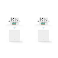 2X Wireless Light Wall RF 433Mhz Relay Receiver with 1x1Gang Panel LED Remote Control for LED Lamp