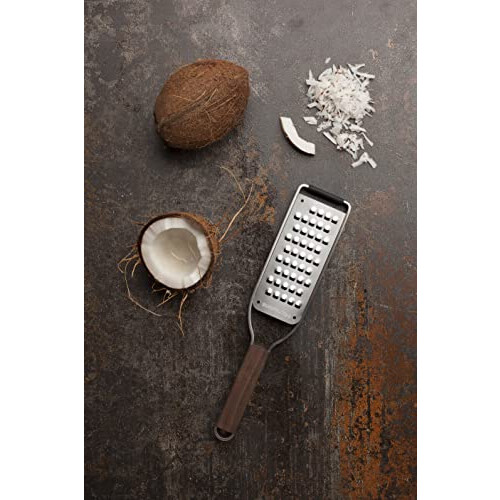 Microplane Microplane Master Series Wood Handle Stainless Steel Frame Extra Coarse Blade Cheese Grater 2