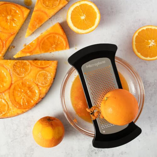 Microplane Microplane Mixing Bowl Grater Fine Grater for Zesting & Spicing - Black and Grey 1