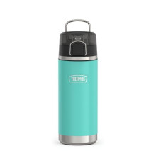 Thermos ICON Series Spout Water Bottle, 18 oz, Seafoam, Vacuum Insulated Stainless Steel Water Bottle with Lid