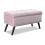 WeDoSofas Lulu Storage Velvet Stool (Blush Pink) 1