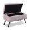 WeDoSofas Lulu Storage Velvet Stool (Blush Pink) 2