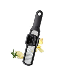 GEFU RAFINO Garlic Grater and Slicer – 2-in-1 Garlic and Ginger Cutter with Finger Guard, Ultra‑Sharp Grating Surface and 1 mm Slices