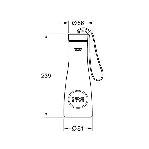 Grohe GROHE Blue Accessories Thermo Drinking Bottle Brushed Hard Graphite 40848AL0 2