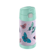 Thermos Funtainer Straw Bottle Butterflies 0.35L