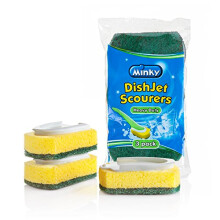 Minky Heavy Duty Dish Jet Scourers, Non-Scratch, Suitable for All Hard Surfaces, 3pk