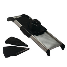 Grunwerg MVS-282 The Gourmet V-Shape Professional Slicer, Black, Stainless Steel, 41 x 13 x 9cm