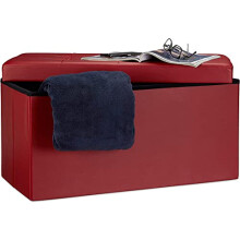 Artistic Fashionista Limited Ottoman Storage Box Faux Leather Folding Footstool Rest Seat Storage Stool Toys Chest Bench Blanket Linen Laundry Box