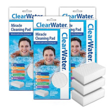 Clearwater Miracle Pad Pool, Spa & Hot Tub Cleaning Sponge 9 Pack
