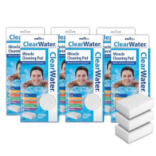 Clearwater Miracle Pad Pool and Spa Cleaning Sponge - Pack of 18, White