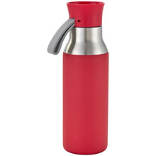 Judge Essentials Reusable Red Water Bottle, 500ml, Stainless Steel, 100% Leakproof, Drinks Flask for Hot and Cold Drinks