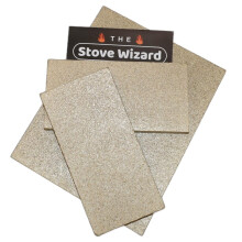 The Stove Wizard Firebrick Fire Board Heat Proof Brick Vermiculite Fireboard 1 Brick 250mm x 200mm x 25mm
