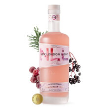 New London Light 'Midnight Sun' | 0% Non-Alcoholic Aperitif, 70cl | Nordic wild coastal berries, fresh kelp and pine flavours