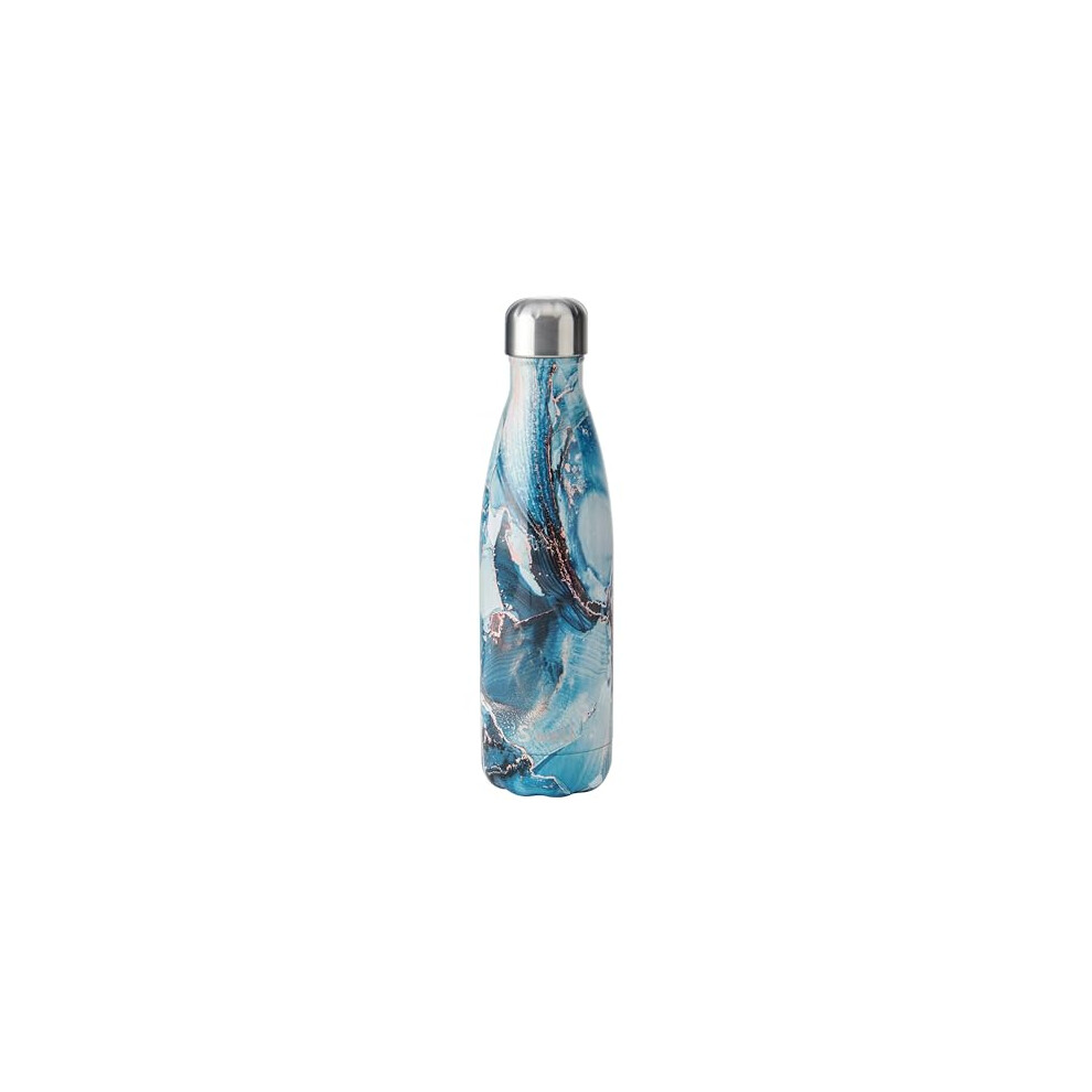 S'well Original Water Bottle, Ocean Marble, 500 Ml - Vacuum-Insulated Keeps Drinks Cold And Hot - Bpa-Free Stainless Steel Hydration For On The Go